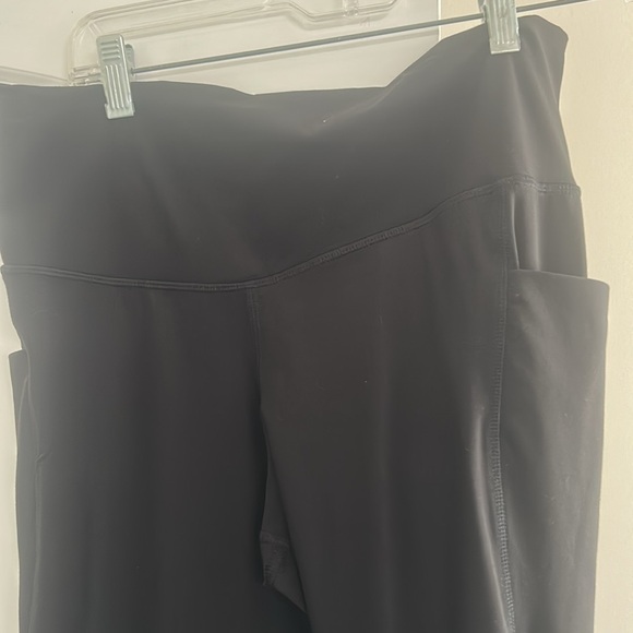NWT Member’s Mark High Rise Black High-Waisted Ankle Leggings Sz XL with Pockets - Picture 3 of 6